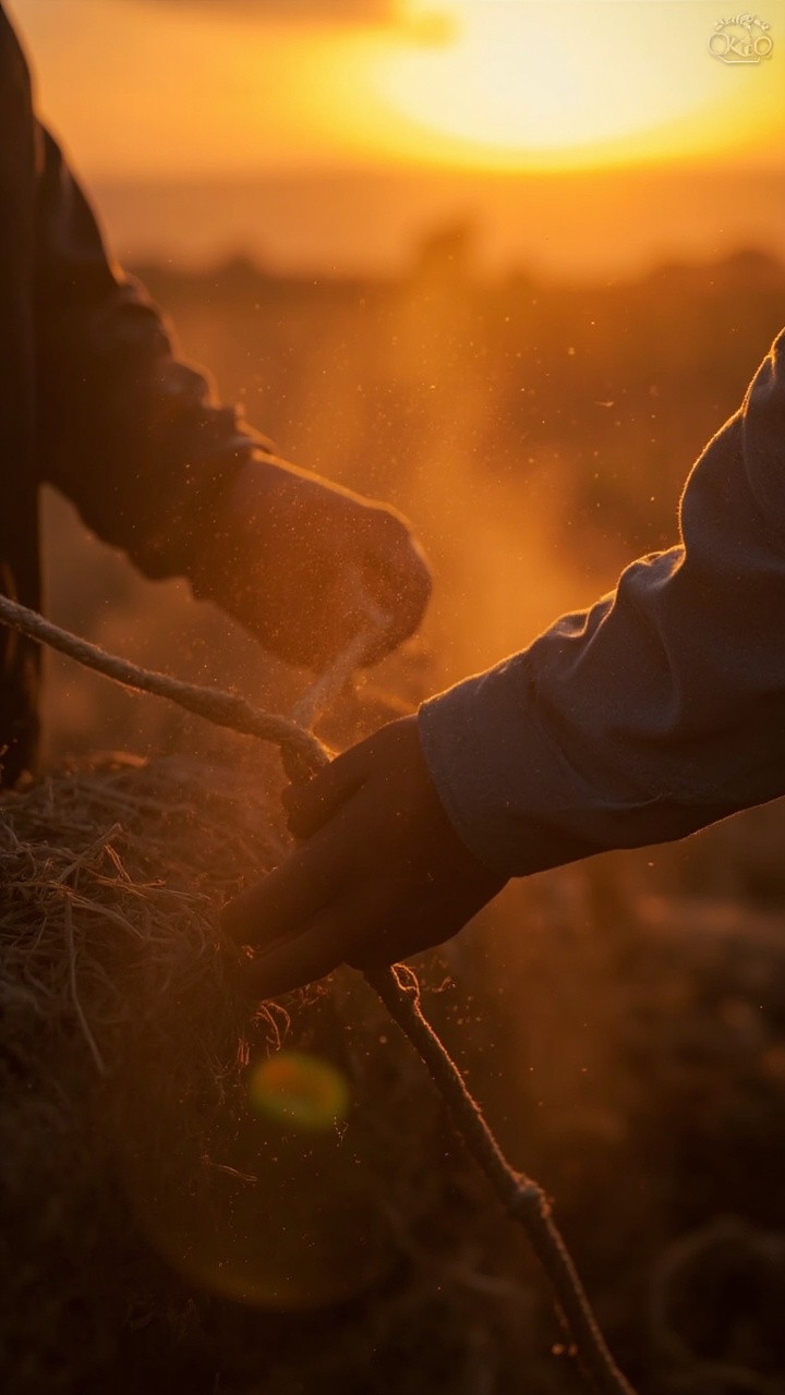 A Peaceful Sunrise on a Farmer's Field
