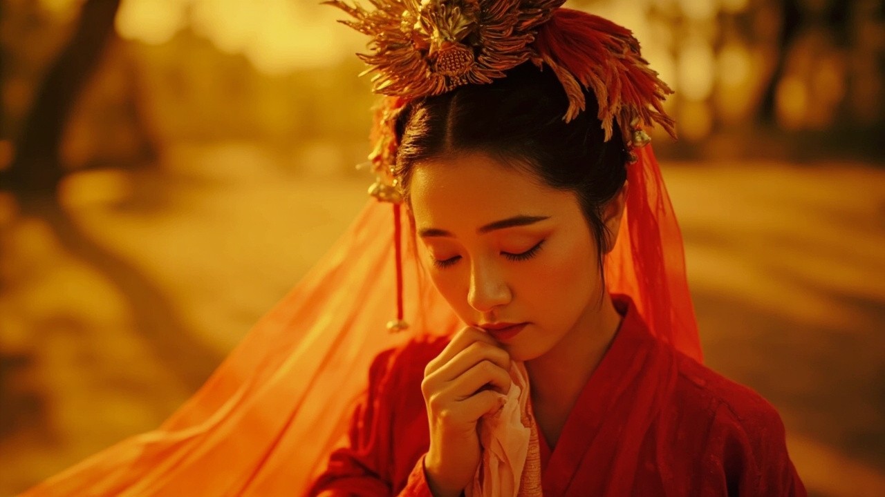 A Peking Opera Performer in Jiangnan-Style Garden