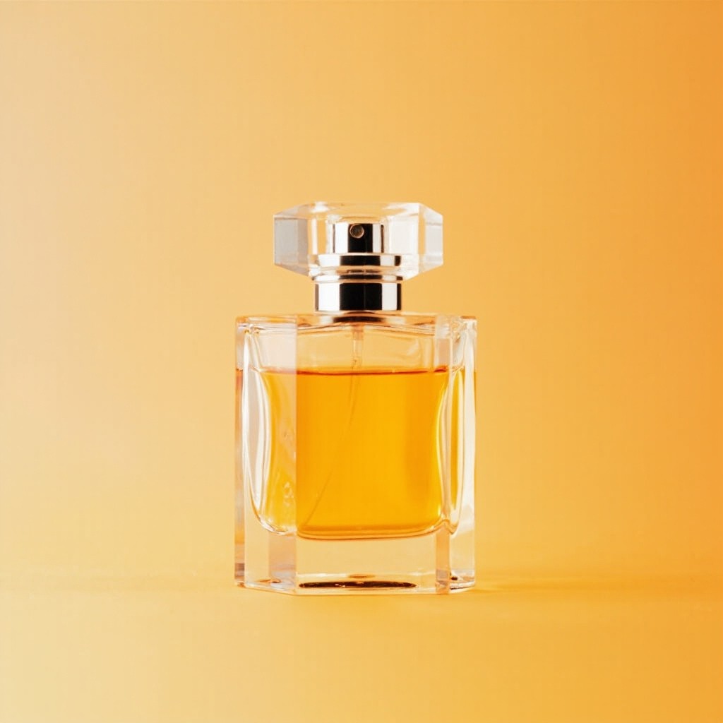 A Perfume Bottle Against Simple Background