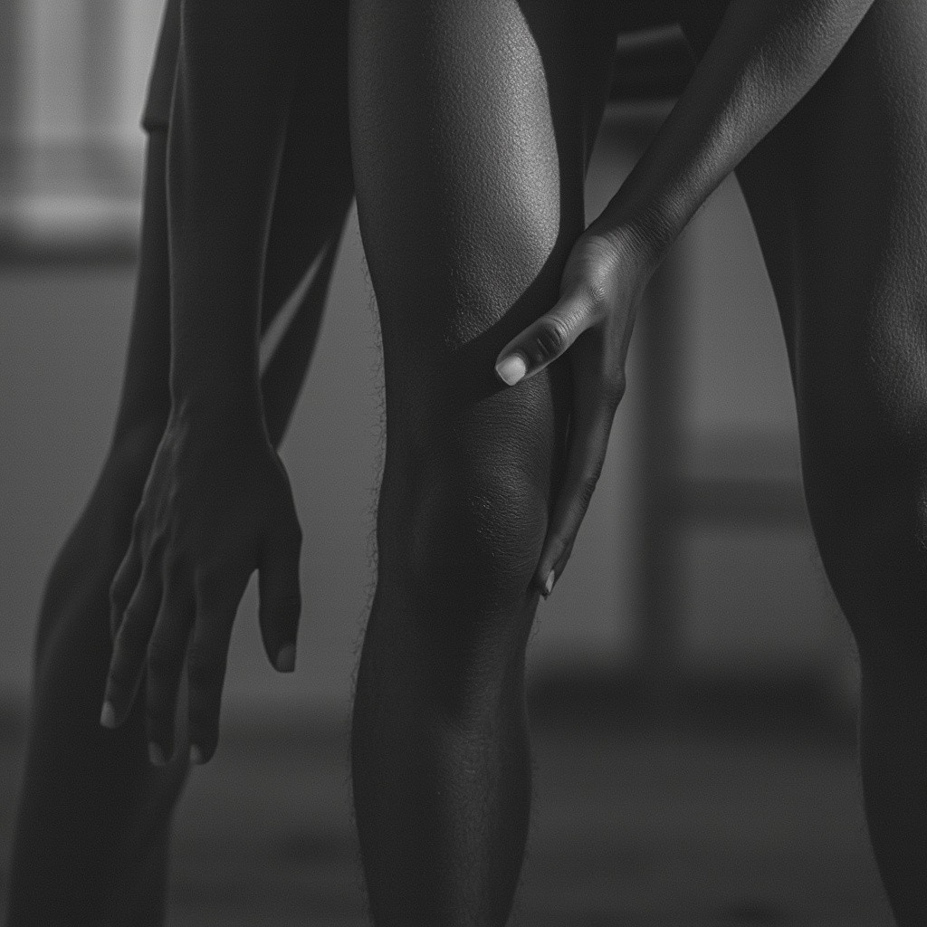 A Person Experiencing Knee Pain
