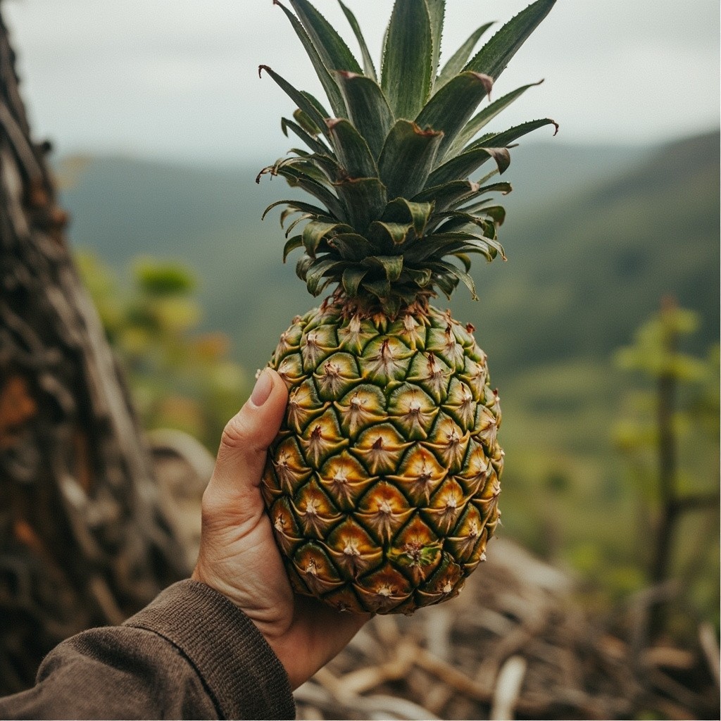A Pineapple Hiking Upside Down