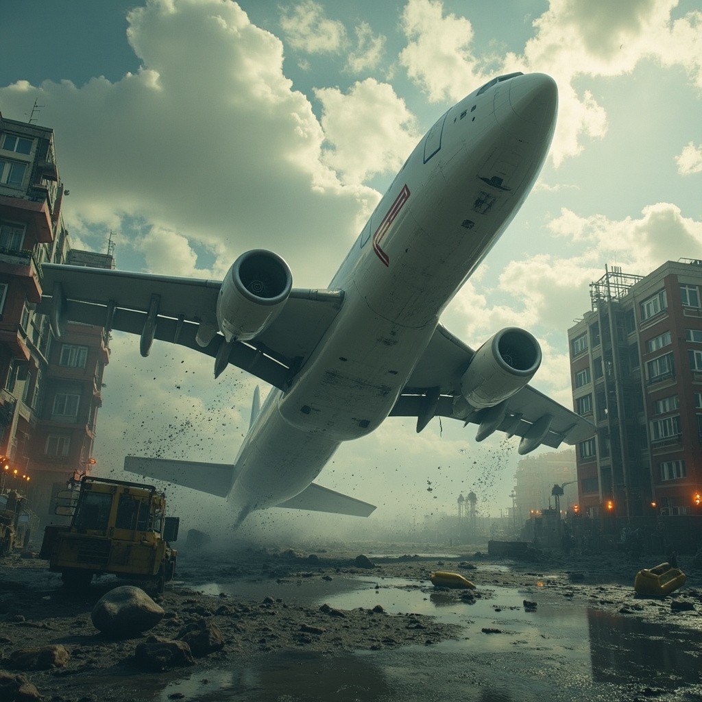 A Plane Crashing Into a Hostel