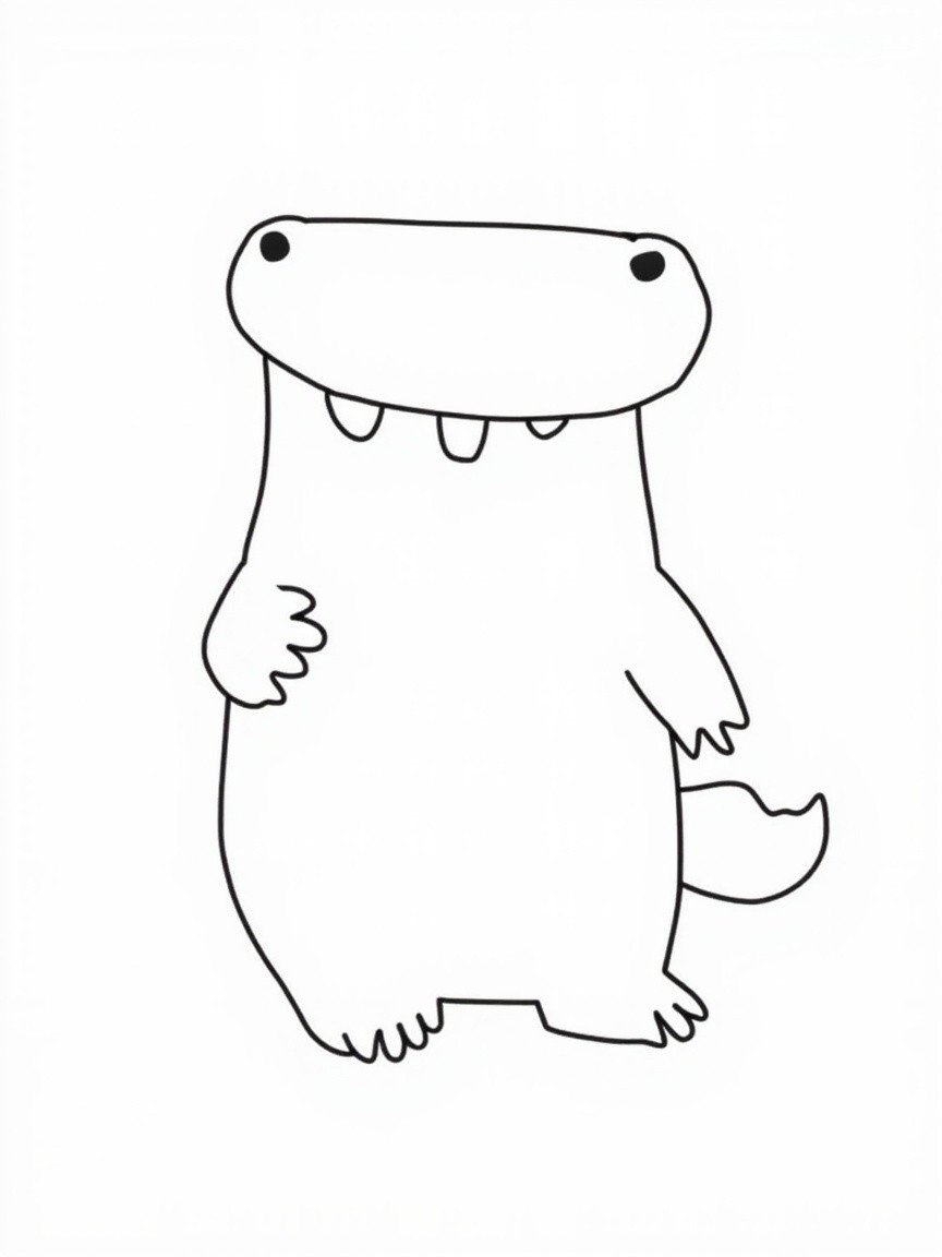 A Playful Bog, Coloring Page for Children