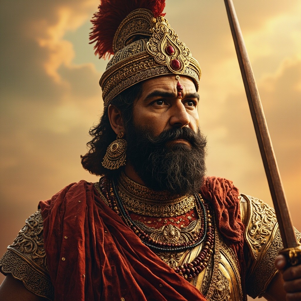 A Portrait of Chatrapati Shivaji Maharaj