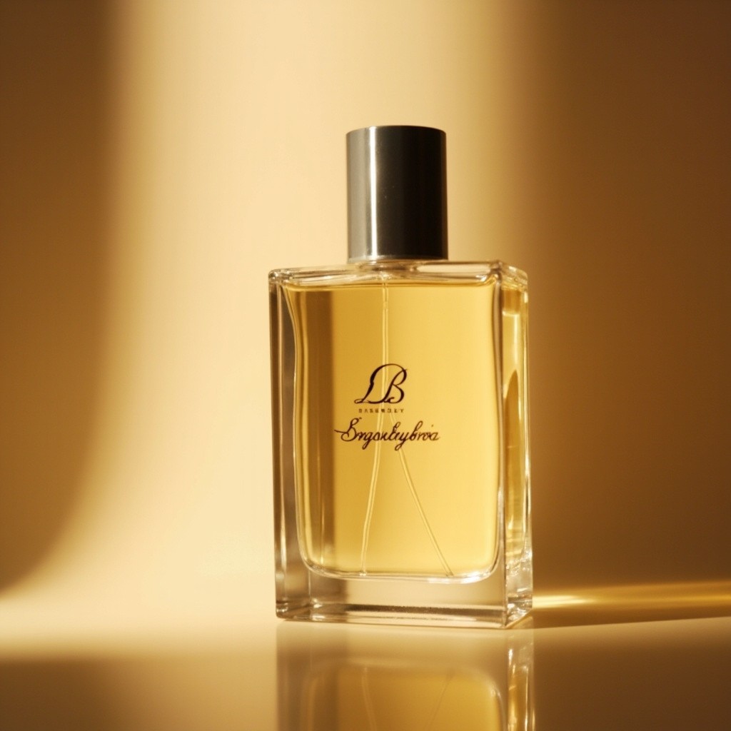 A Premium Lighted Square Perfume Bottle