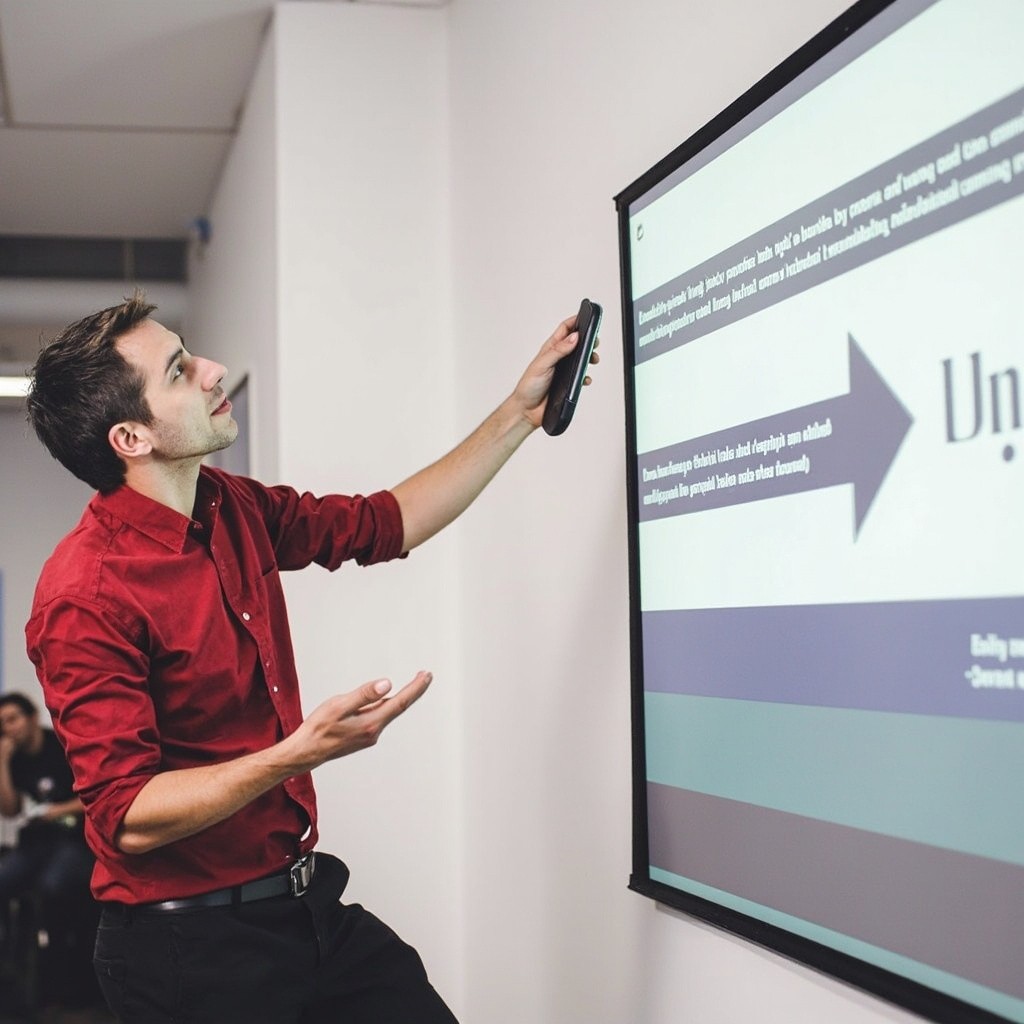 A Professional Business Presentation Scene