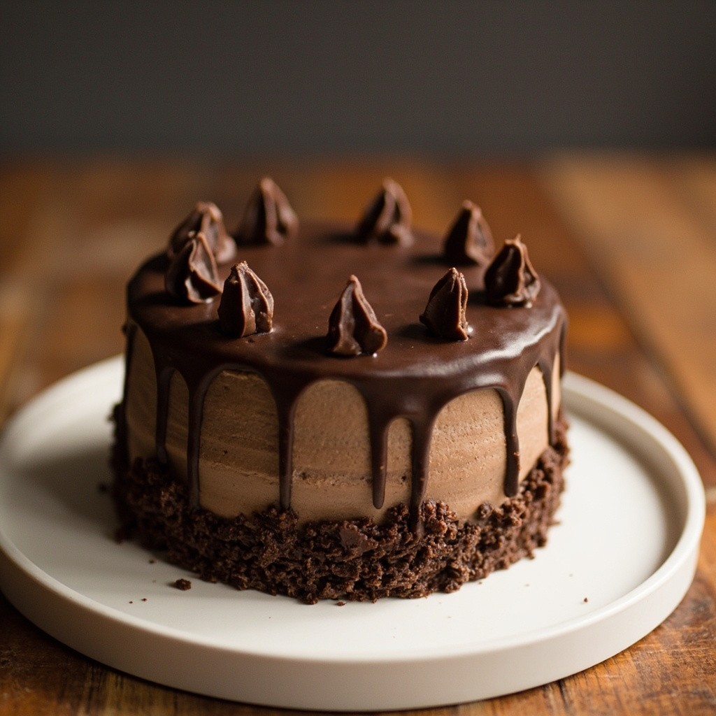 A Realistic Chocolate Bento-Cake Picture