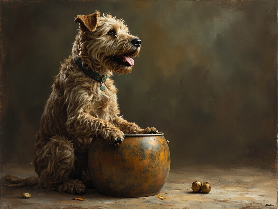 A Realistic Image of Dog Pooping