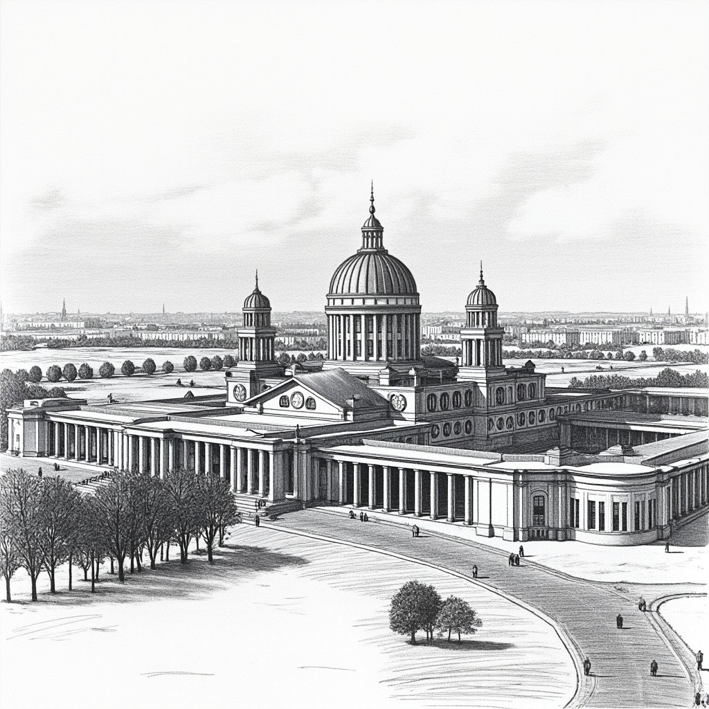 A Realistic Image of the Moscow VDNKh Complex