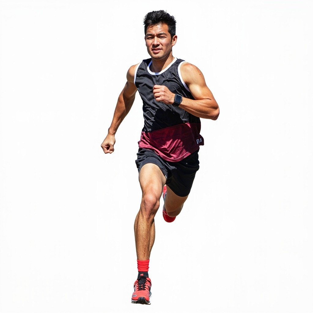 A Running Man in Athletic Attire in PNG