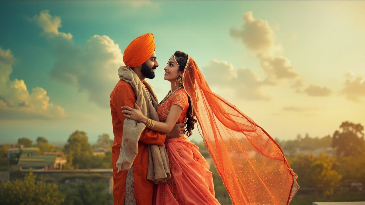 A Sardar Boy Romancing Punjabi Girl in Village
