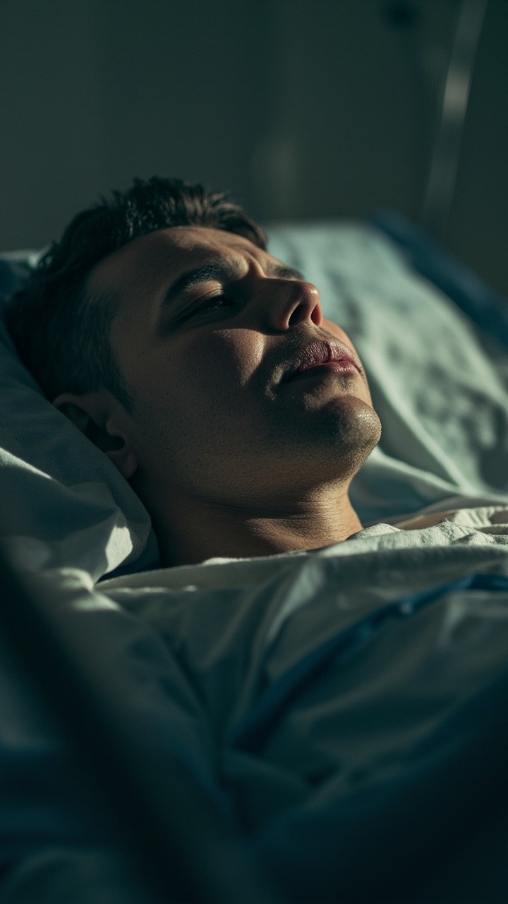 A Sick Man Dying in the Hospital