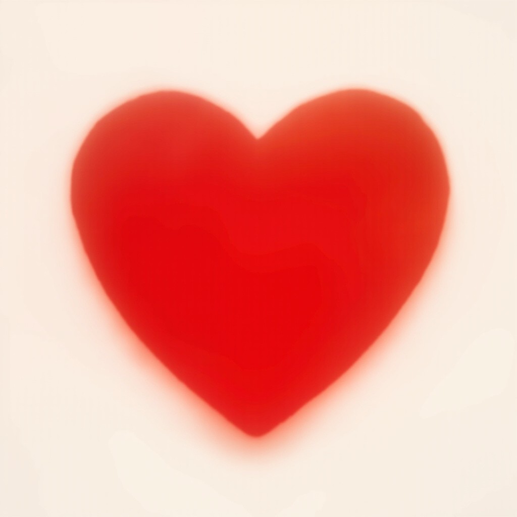 A Simple High Resolution Red Heart Design