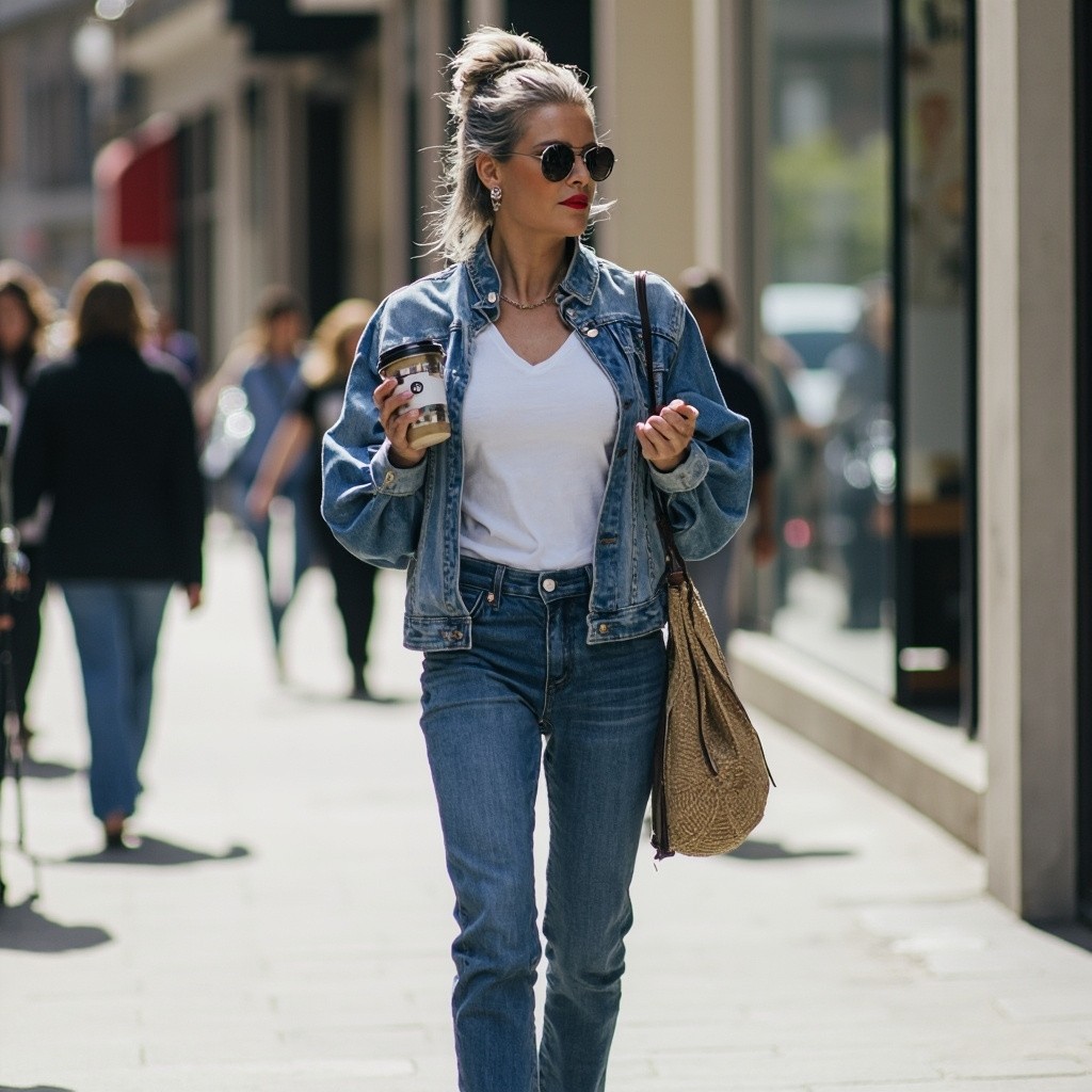A Stylish Influencer Woman Strolling in the City