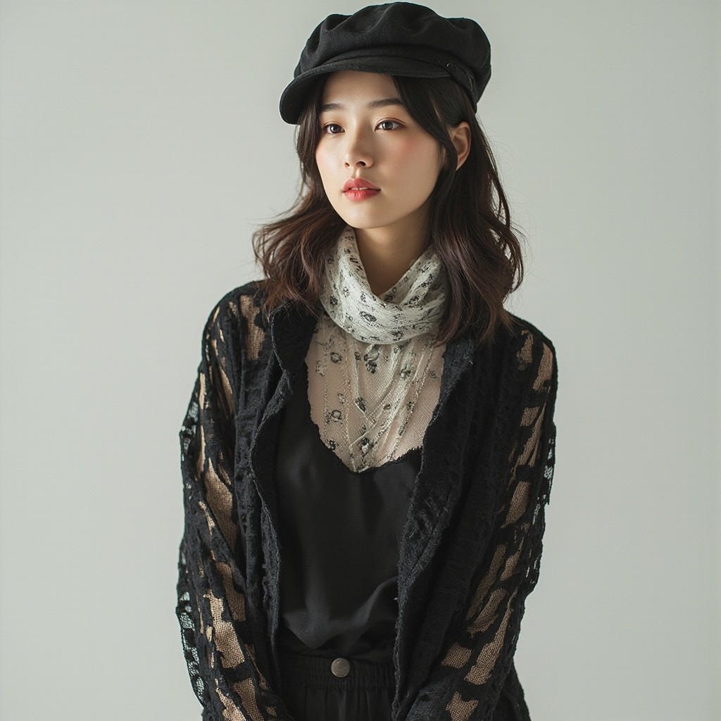 A Stylish Korean Woman's Fashion