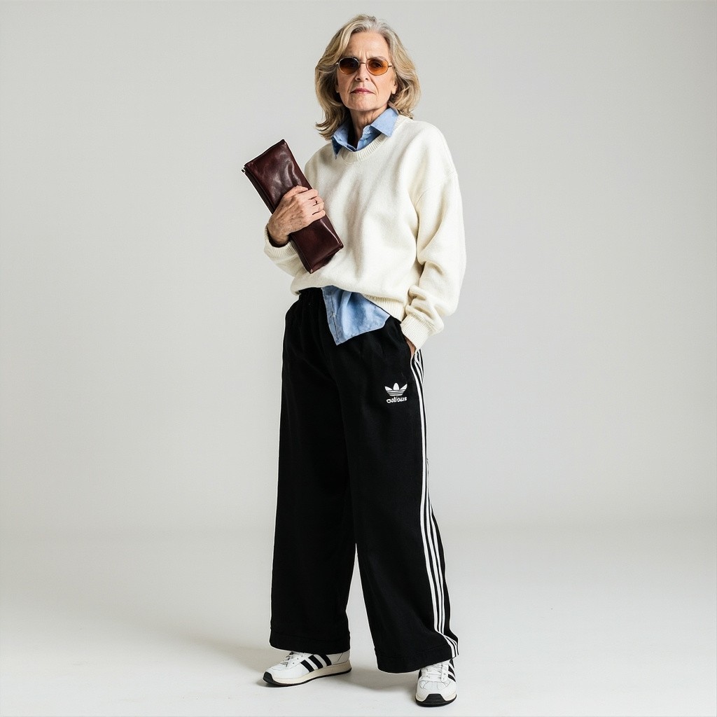 A Stylish Woman with Wine-colored Clutch Bag