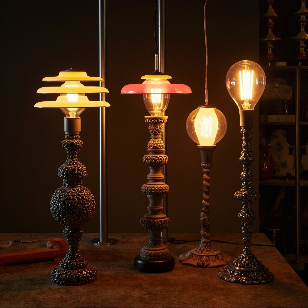 A Stylish and Trendy Fair with Retro Lightbulbs