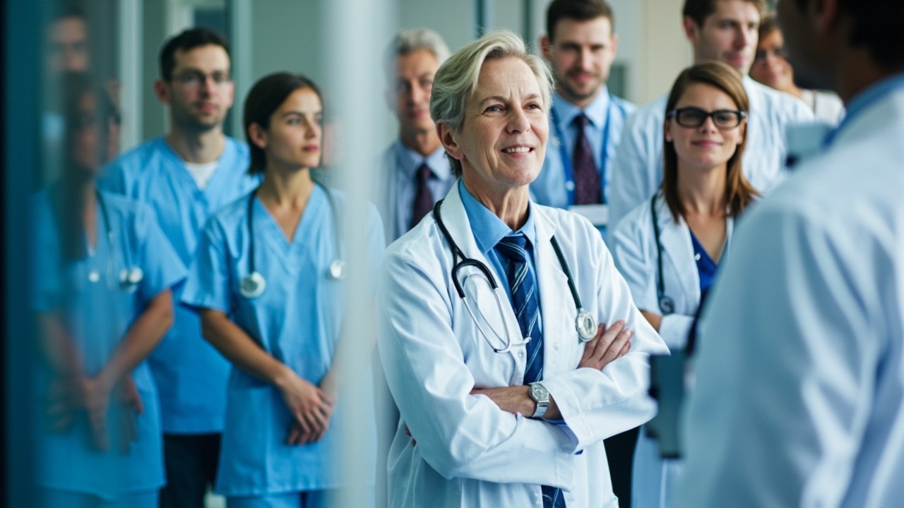 A Team of Doctors Standing Together