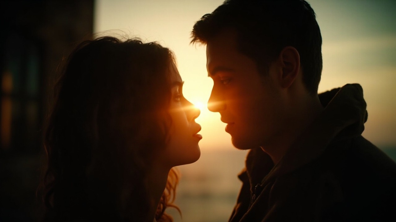 A Tender Farewell Between a Boy and Girl