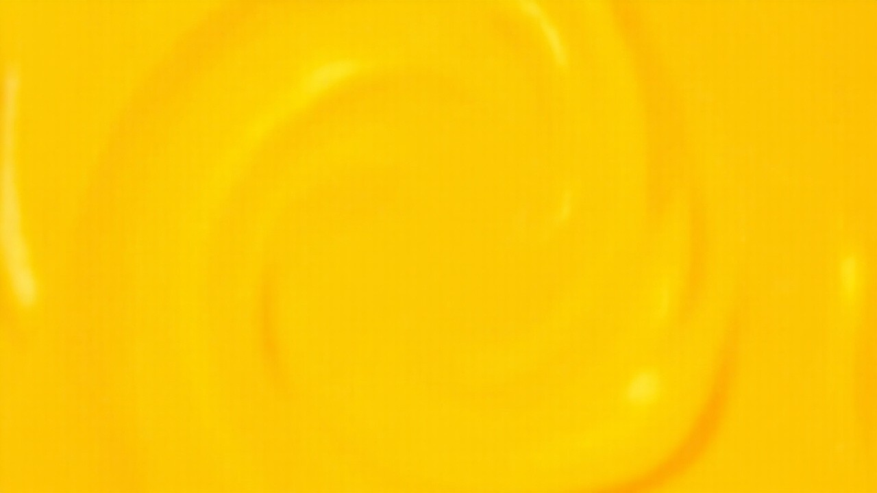 A Top View of Yellow Sauce Swirl