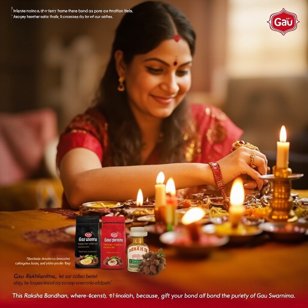 A Traditional Raksha Bandhan with Gau Swarnima Products