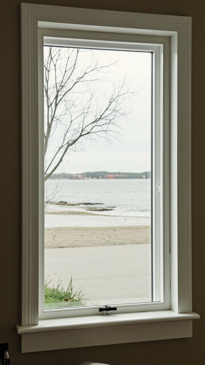 A Transparent Glass Frame Window