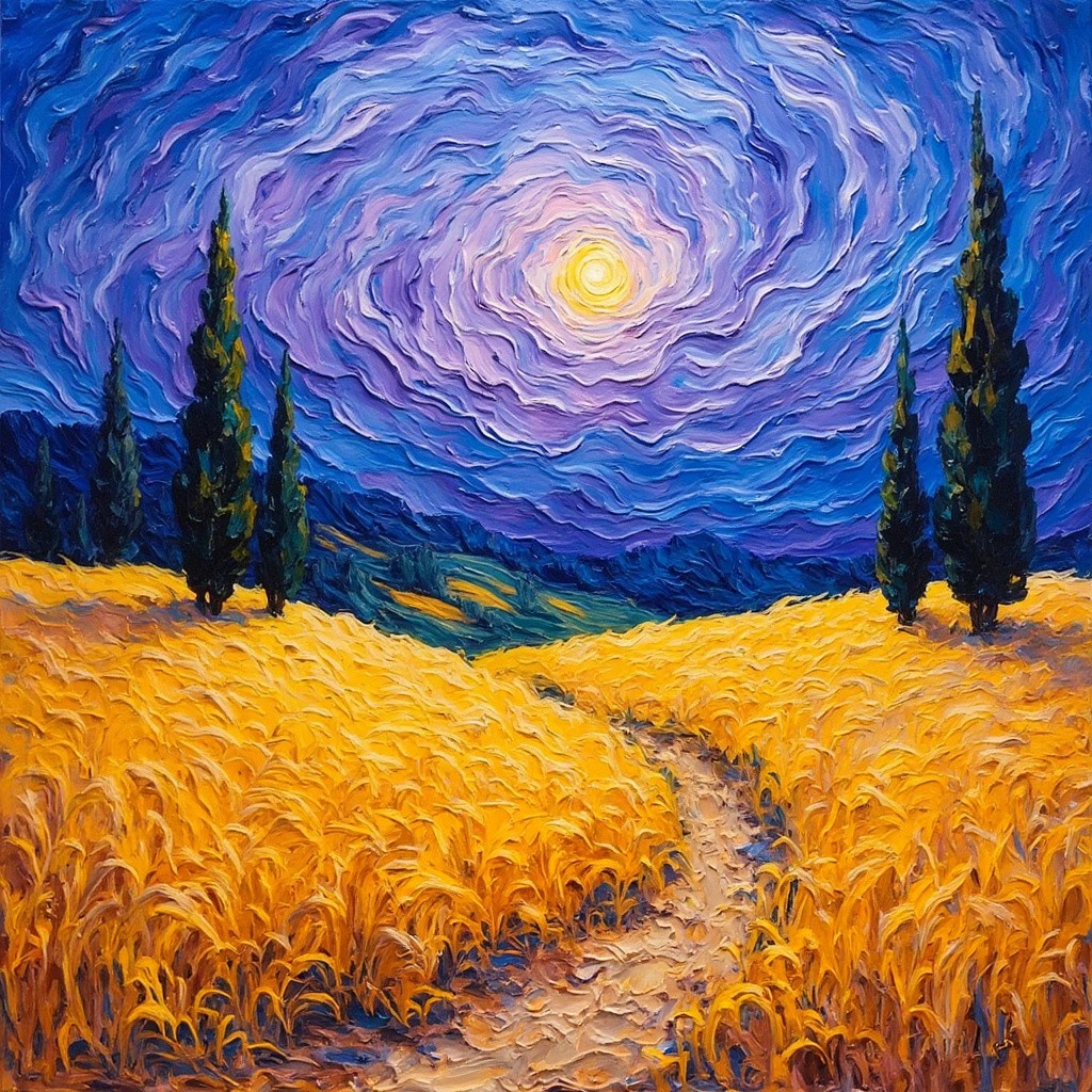A Twilight Walk Through Golden Wheat Fields