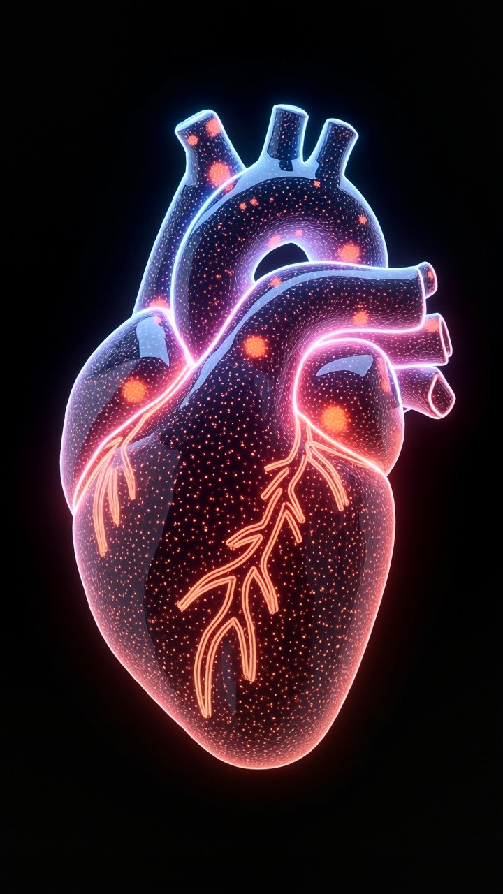 A Vibrant, Glowing, 3D LED Heart Sculpture