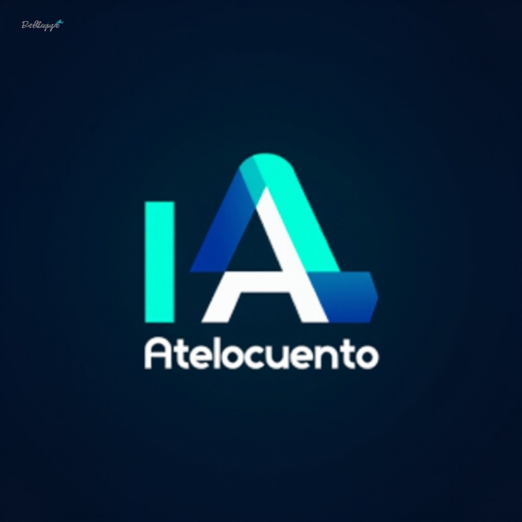 A Vibrant AI-Themed Logo for IAtelocuenta YouTube
