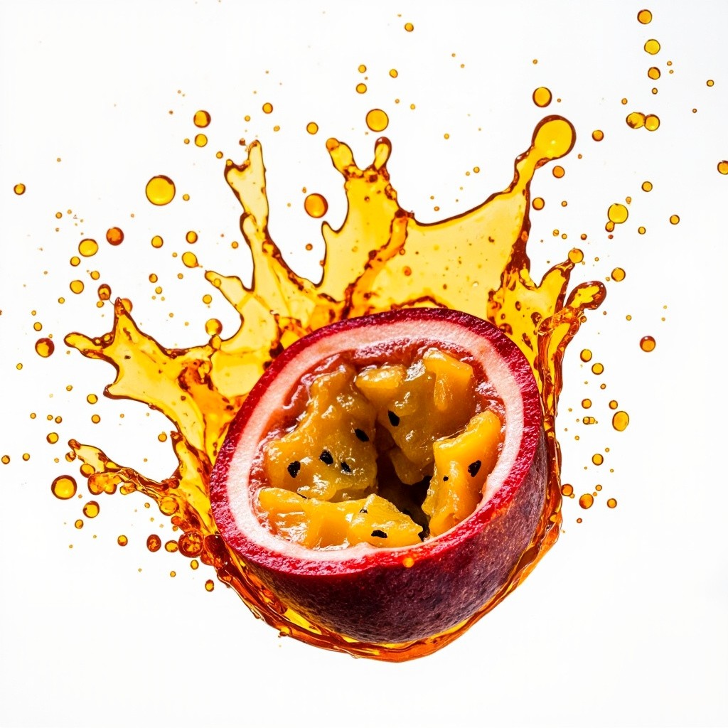 A Vibrant Splash of Passion Fruit Juice