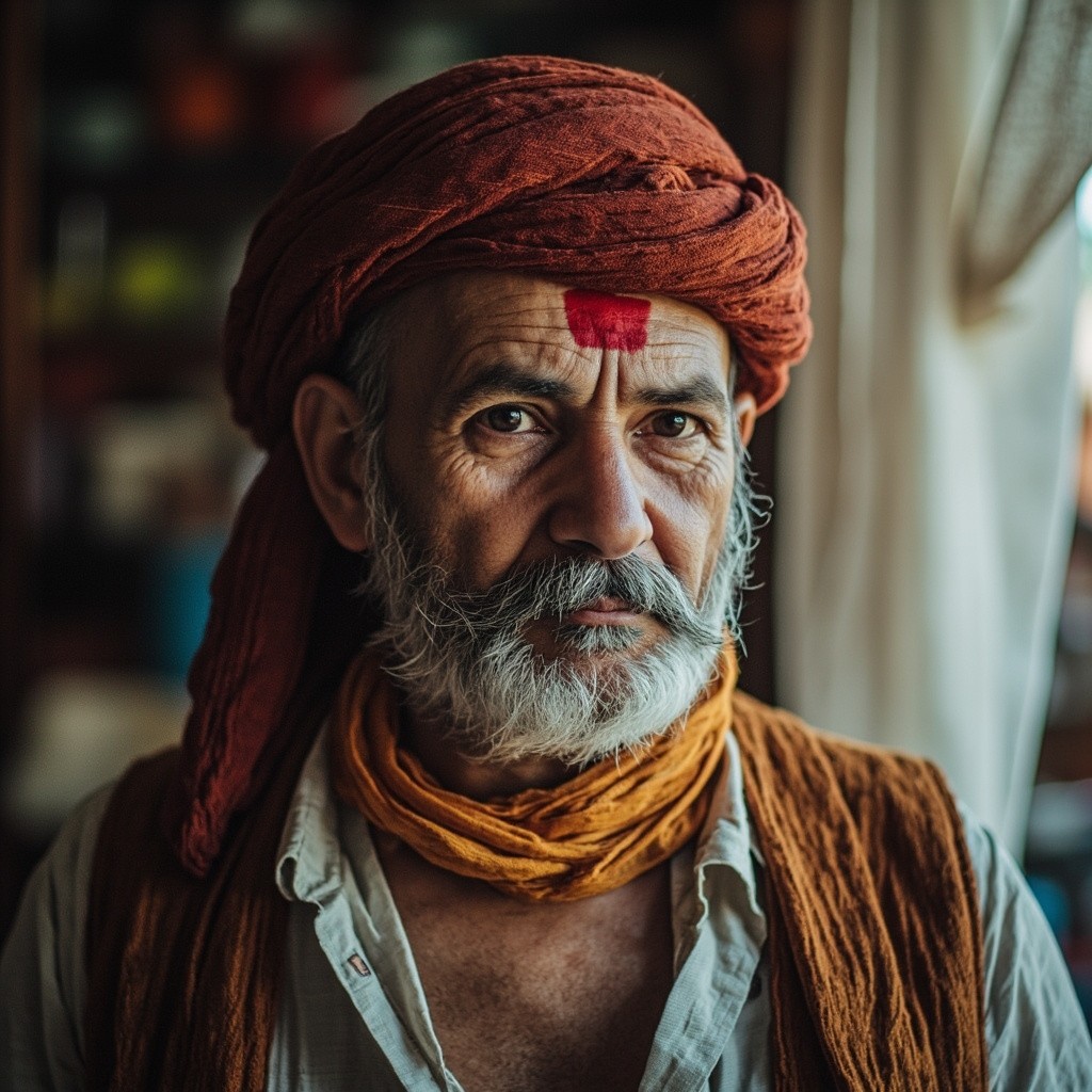A Wealthy Indian Man Celebrating Retirement at 50