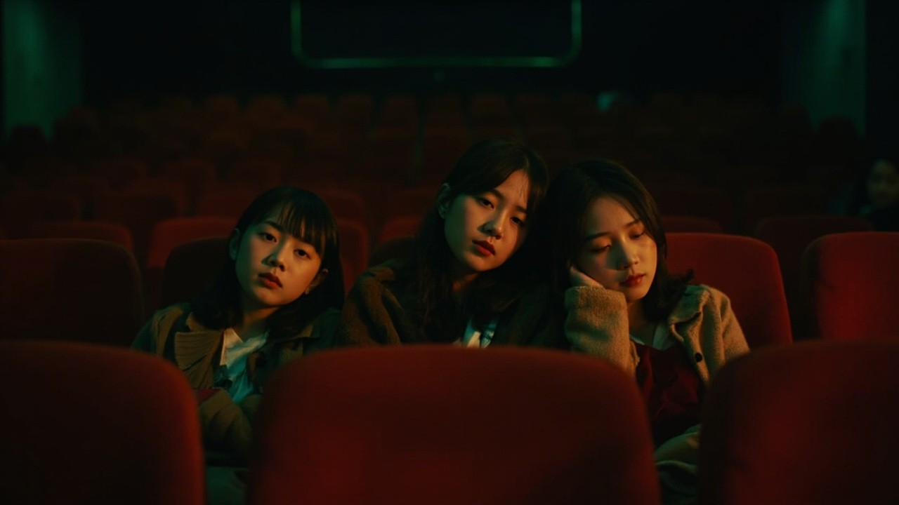 A Wes Anderson-Inspired Asian Movie Theater Audience