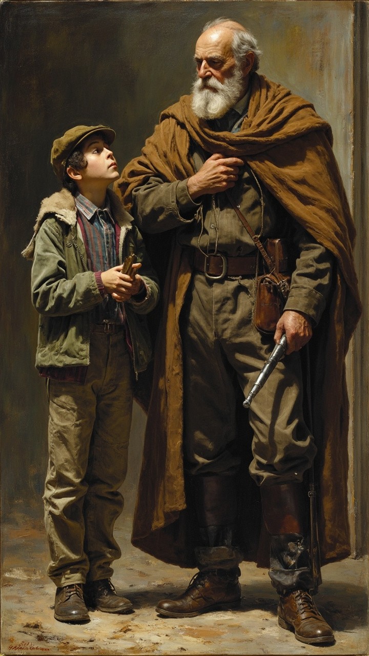 A Wise Man Giving Advice to His Sons