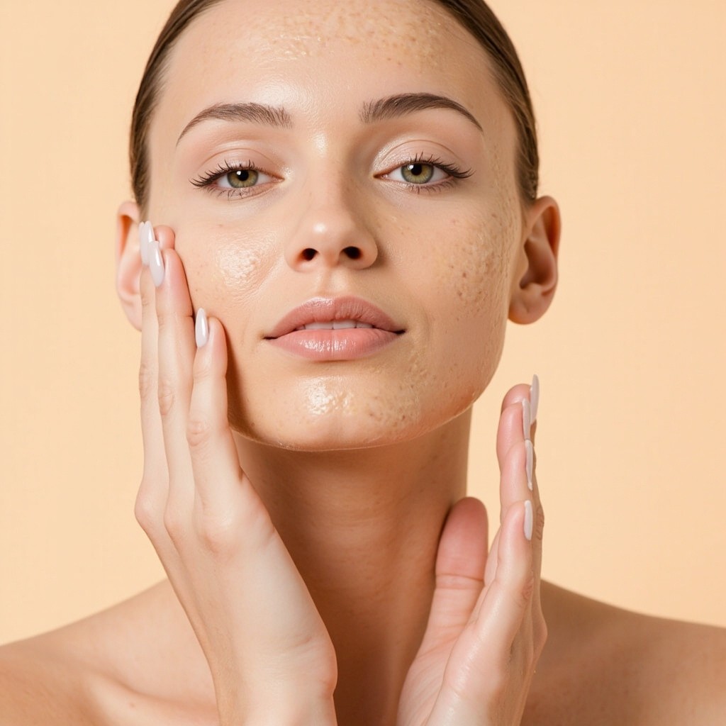 A Woman Applying 3D Skincare Mask on Face