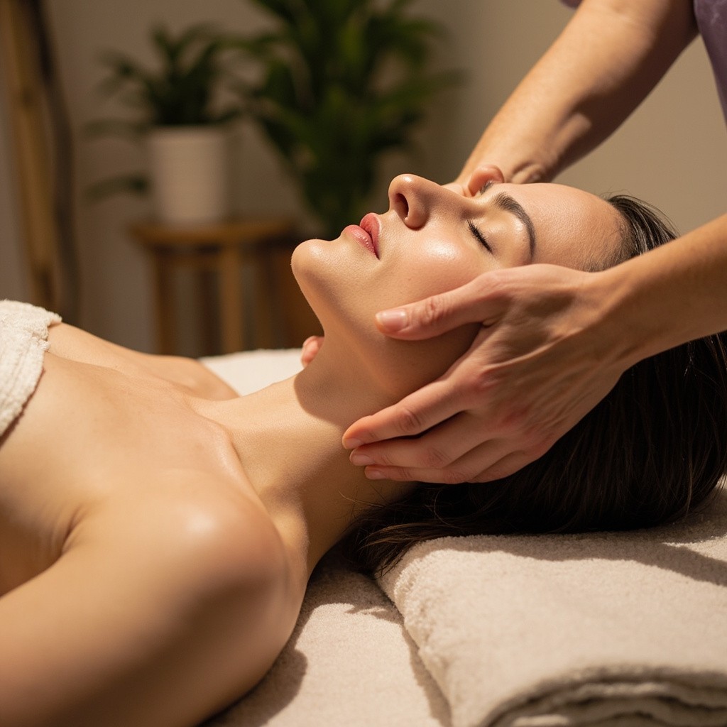 A Woman Getting A Massage For Website Banner