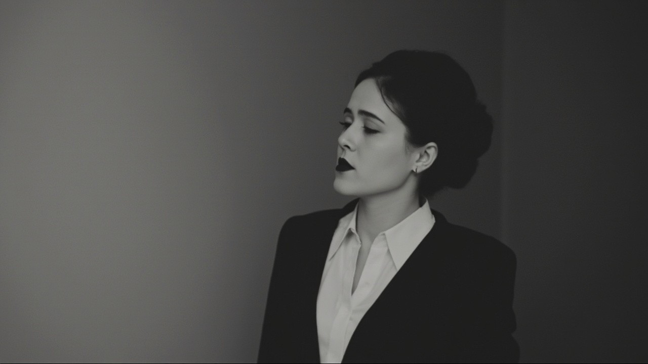 A Woman Presenting a Scientific Topic