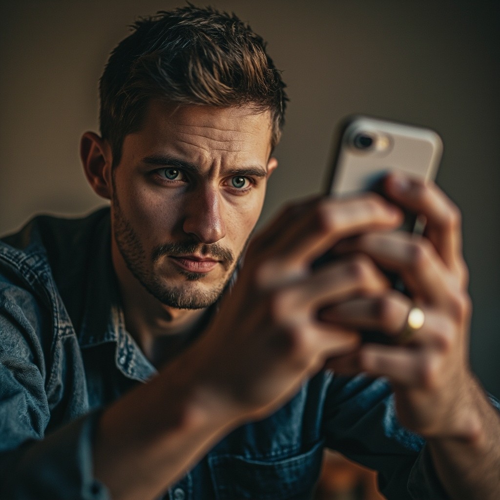 A Young Man Creating Content on Phone