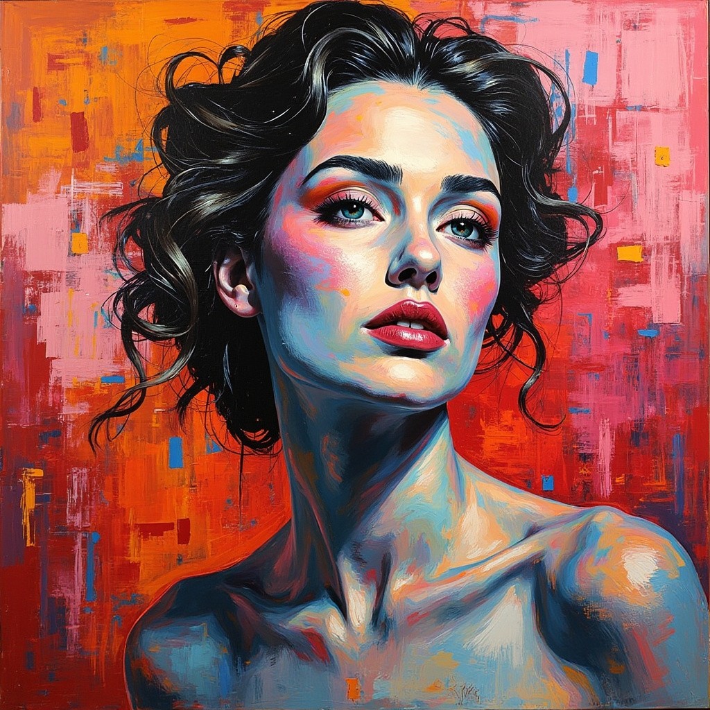 Abstract Painting of a Woman