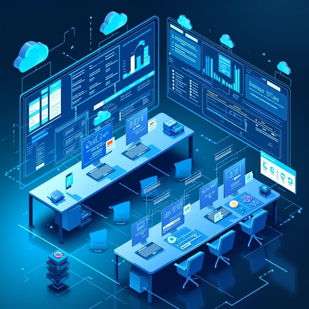 Advanced Digital Control Room with Enterprise Systems