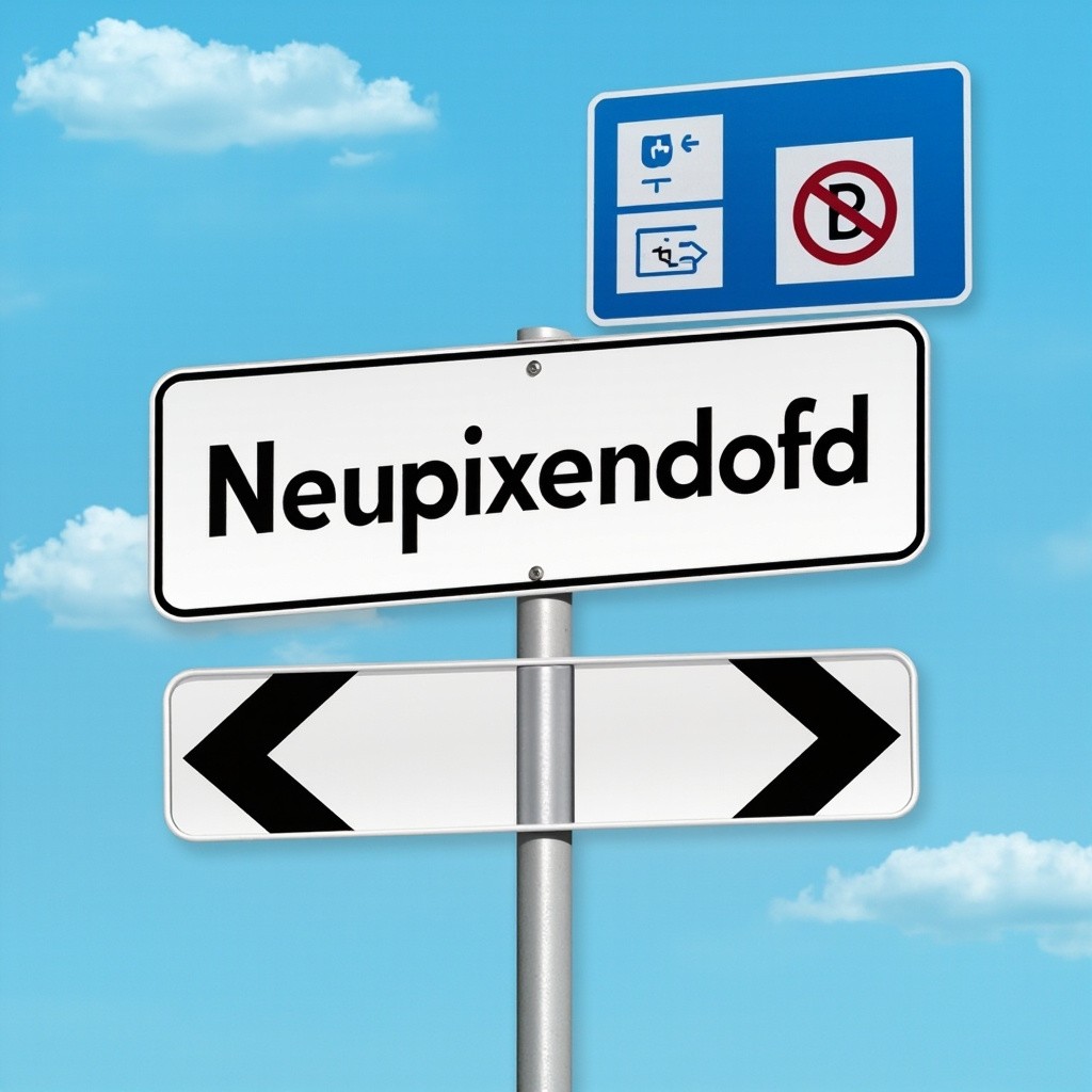 An Austrian Streetsign from Neupixendorf City