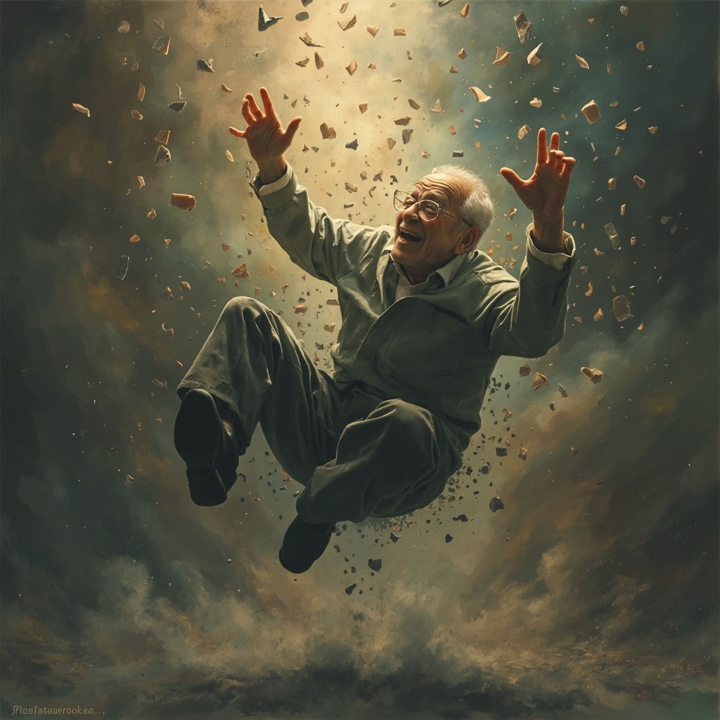 An Elderly Person Falling Down Image