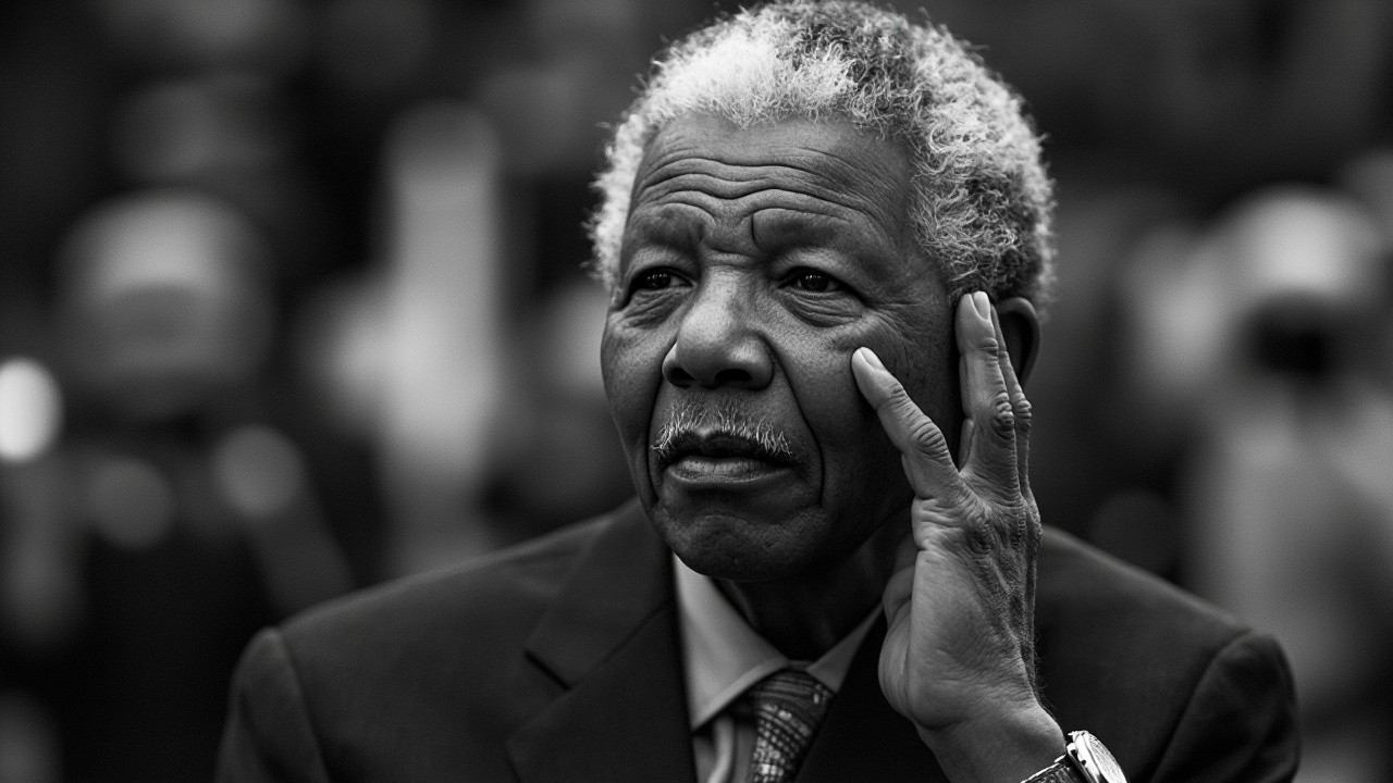 An Upset Nelson Mandela