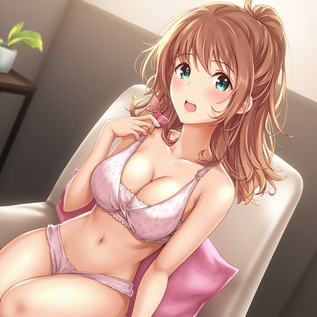 Anime Girl in Underwear