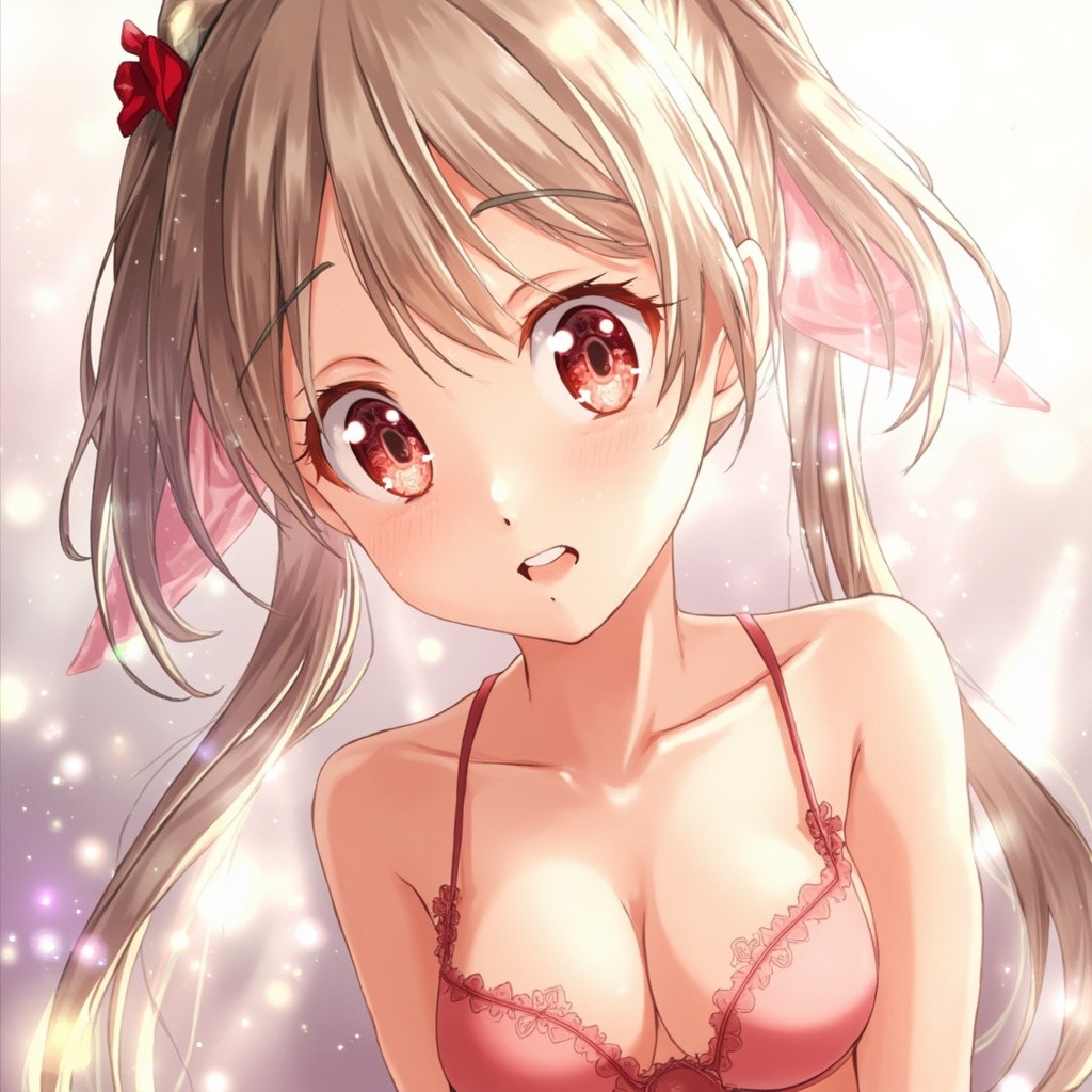 Anime Girl with Large Chest, No Clothes