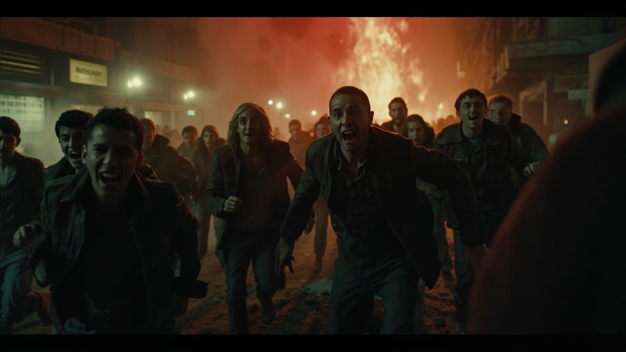 Apocalyptic Escape: Cinematic Horror in a Ruined City