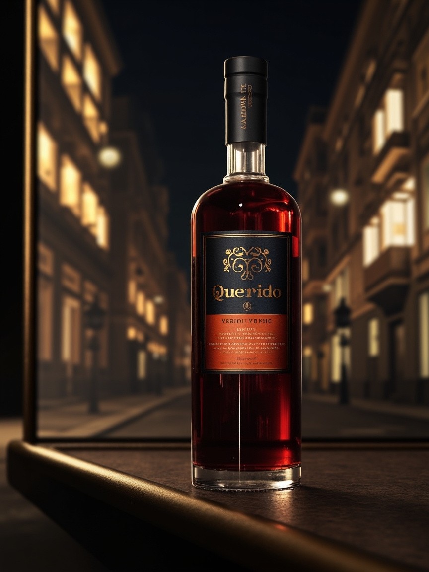 Argentinian Vermouth Bottle in Vintage Buenos Aires Scene