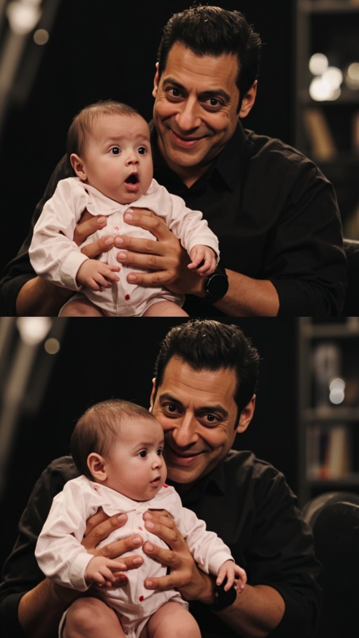 Baby Salman Khan in a Podcast Studio