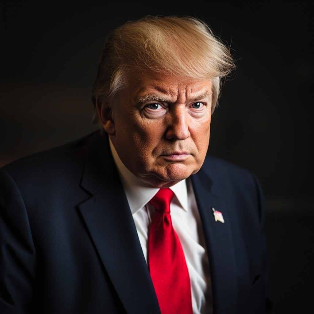 Baby Trump in a Podcast Studio