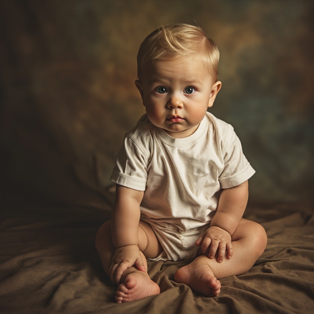Baby Trump in a Studio Photo