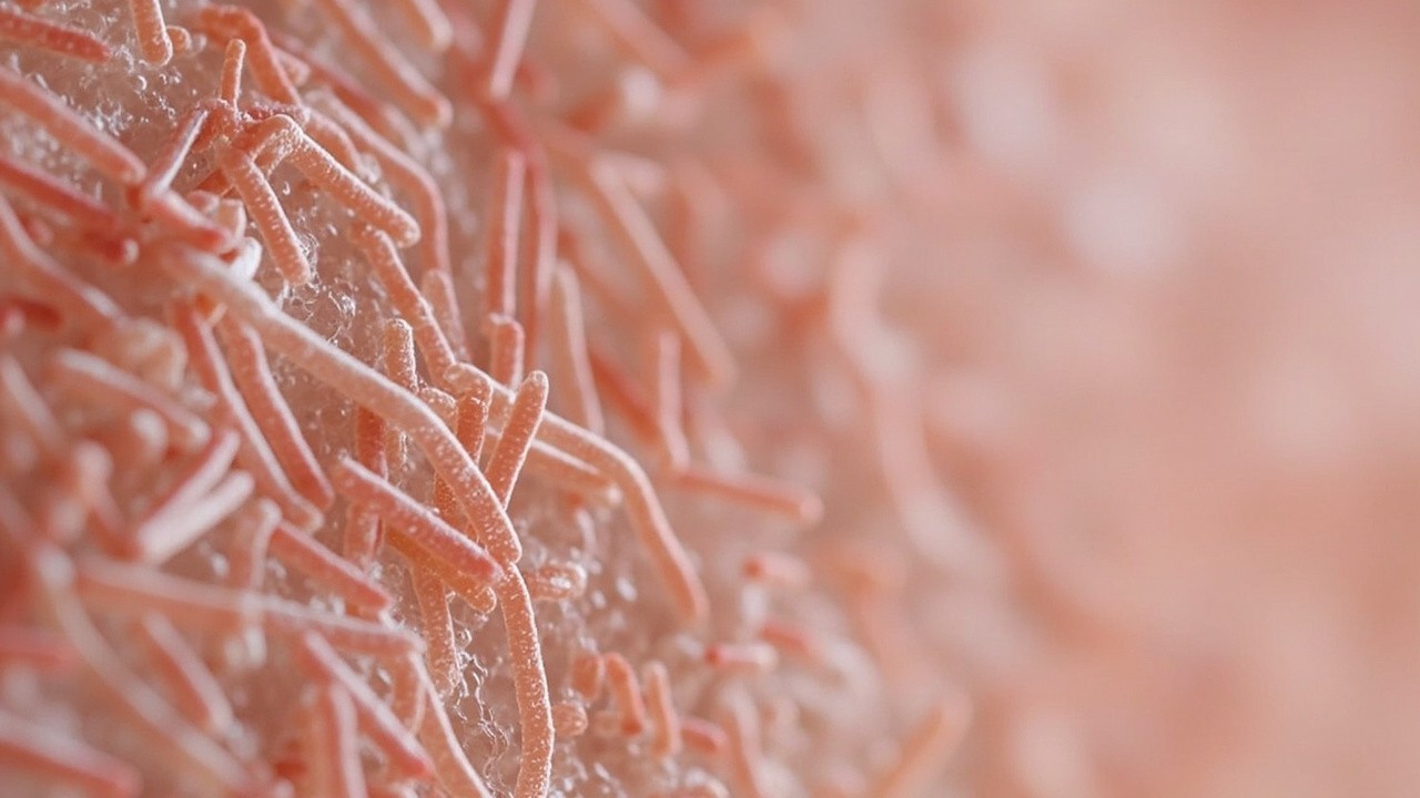 Bacteria Shaped Like Rods on the Skin